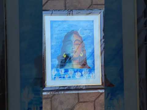 महाशिवरात्रि रंगोली || Mahadev potrait Rangoli || READY RANGOLI FRAME