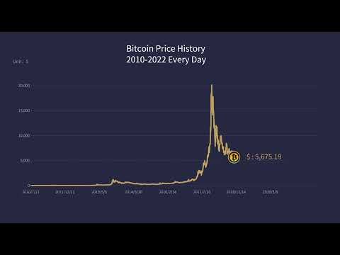 Bitcoin Price History 2020-2022 Every Day...比特币价格历史走势2020-2022