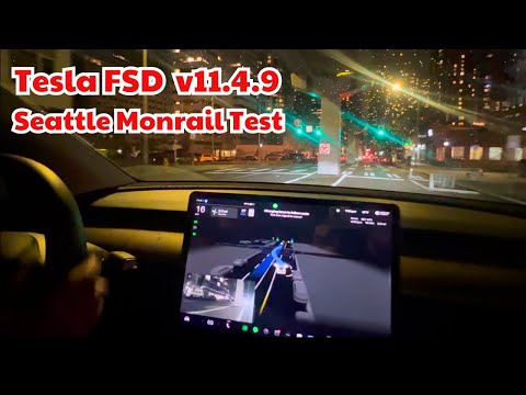 Tesla FSD vs Monorail (v11.4.9)