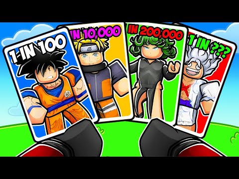 We Unlocked OP ANIME CHARACTERS In ROBLOX Anime Card RNG