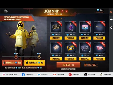 Free Fire New Lucky Shop Event| Lucky Shop ElitePass Discount | #BadgeAK #AftabFF #Lucky #Shop