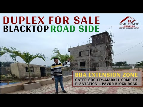 Roadside Duplex House For Sale In Bhubaneswar Under BDA Extension Area With Market Complex