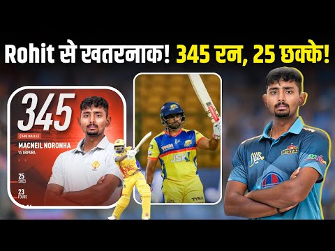 23-Year-Old Smashes 25 Sixes & 345 Runs – Triple Century Madness! Macneil Noronha