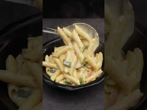 White Sauce Pasta #shorts #asmr #asmrsounds #pasta #whitesaucepasta #streetfood #chinese