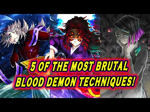 [Demon Slayer]5 Of The Most Brutal Blood Demon Techniques! ｜Twelve Kizuki/Doma/Kokushibo/enmu