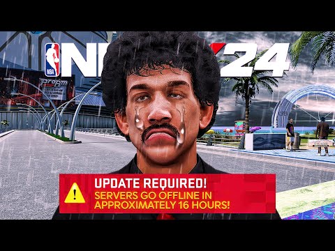 NBA 2K24 but the servers shut off tomorrow.. (last day ever)