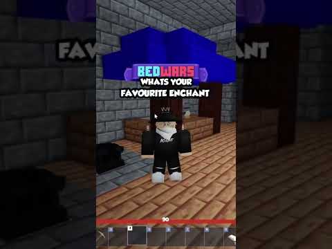 Whats your favourite enchant? (roblox bedwars)  #qotd #shorts