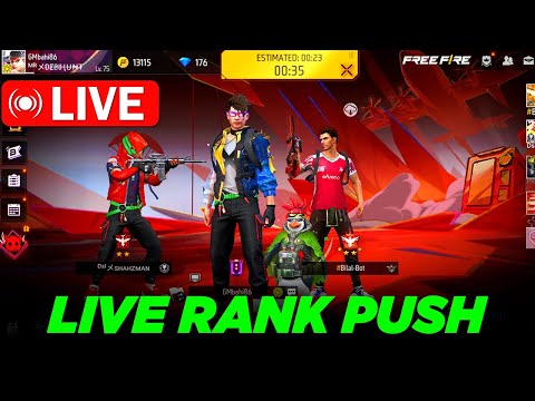 FREE FIRE NEW RANK SEASON 37 GRANDMASTER PUSH DAY #3 | GARENA FREE FIRE LIVE