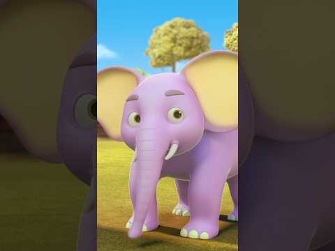 Ek Mota Hathi Jhum Ke Chala, एक मोटा हाथी #shorts #hindirhymes #elephantsong #learning #shortvideo