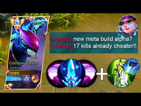 ALPHA NEW HIGH DAMAGE BUILD IN SOLO RANKED GAME!! (please try)