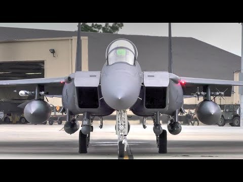 F-15 Afterburner Takeoffs At Seymour Johnson Air Force Base