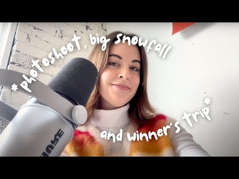 Posing for a client photoshoot, updating our home office (finally!) and a HUGE snowfall | vlog