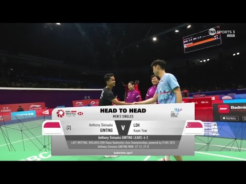 Anthony Sinisuka GINTING [INA] vs LOH Kean Yew [SGP] | MS-R32 | Li-Ning China Masters 2023