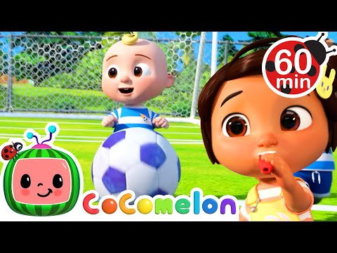 Soccer Song NINA BLOWS THE WHISTLE | with Nina and JJ | Cocomelon Nursery Rhymes for Kids