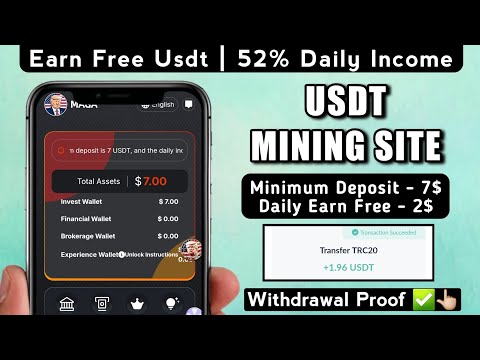 New Usdt Earning Site Usd Mining Site 2024 Best Investment Usdt Earning Website