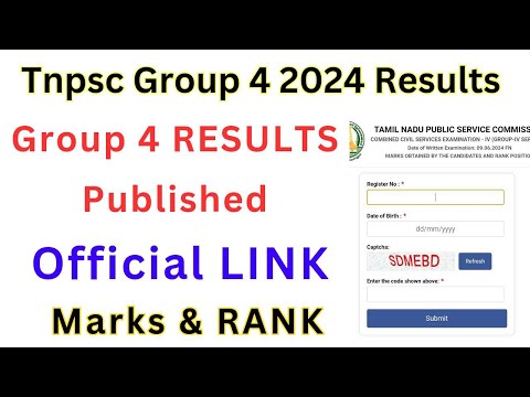 Group 4 2024 RESULTS OUT official 🔥HOW TO CHECK TNPSC GROUP 4 RESULTS  🔥 #tnpsc2024 #tnpscgroup4