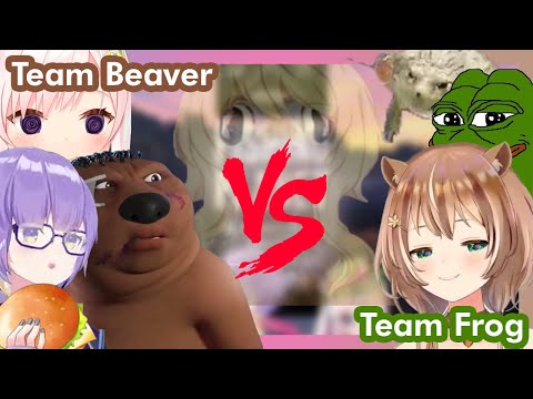 Team Beavers Vs Team Kodok (ft. Cicak dan Nyamuk) [Hololive ID]