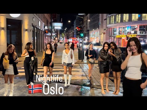 NIGHTLIFE  OSLO  NORWAY 🇳🇴 Girls After Midnight NORWAY. HDR