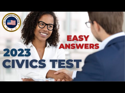 2023 US Citizenship⭐️100 Civics Test Questions/Answers, USCIS, Interview, Ciudadania Americana, 2024