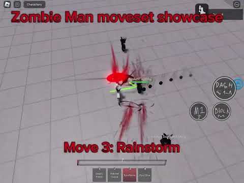 Zombie Man movesetset showcase | The strongest Battlegrounds concept