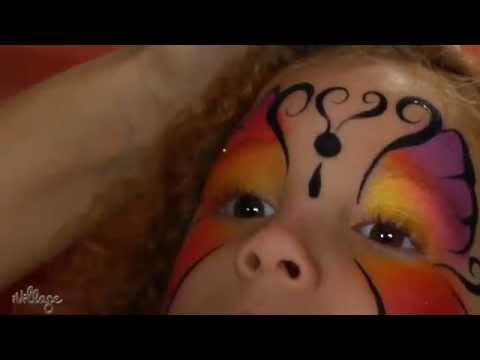 How To Do Butterfly Face Paint for Kids