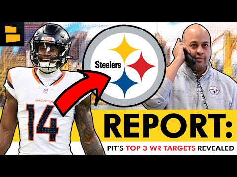 NEW REPORT: Steelers Top 3 WR Trade Targets REVEALED Ft. Courtland Sutton | Steelers Trade Rumors