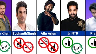 SHOCKING!!😱🇳🇪 FAMOUS INDIAN ACTORS Who Smoke & Drink In Real Life || Comparison