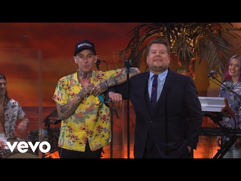 blackbear - hot girl bummer (The Late Late Show with James Corden/2020)