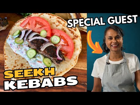 Seekh Kabob with 2 Ingredient Naan and a Special Guest