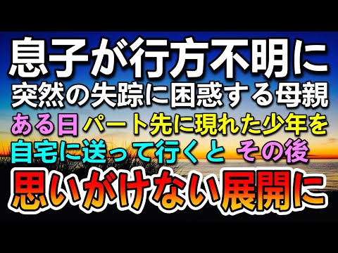 【感動する話】息子が行方不明に…待ち続ける母親の前に突然現れた少年の自宅を訪ずれるとまさかの出来事が…【泣ける話】【いい話】