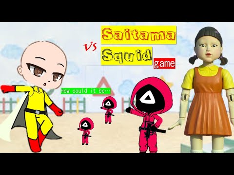 SQUID GAME vs Saitama // Red and Green Light Game