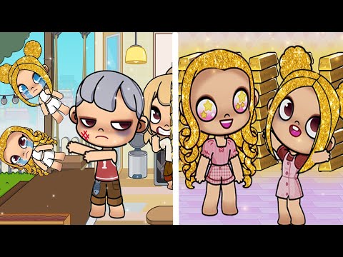 Twins Became Rich Because of Golden Hair 😭🤑/ Avatar World Story | Avatar World