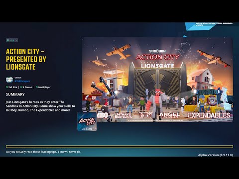 ACTION CITY: Presented by Lionsgate - All Quests 33/33 Walkthrough Gameplay The Sandbox