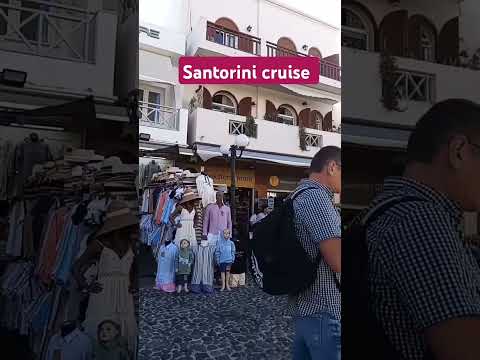 Watch Santorini in 12 seconds #cruise #Santorini #travel #shortsfeed #shorts