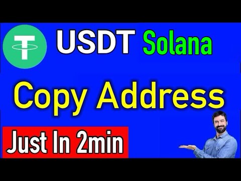 Usdt solana wallet address copy || usdt solana address kaise nikale