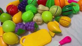 How To Cutting Plastic Fruits And Vegetables | Fruit Cutting | Satisfying Video  |Toys ASMr-130