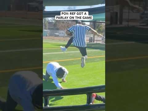 POV: NFL REF PUT MONEY ON THE GAME.. #shorts #nfl #funny #football