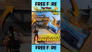 Top Three Changes After Ob45 update 😱😍 #freefiremax #freefireshorts