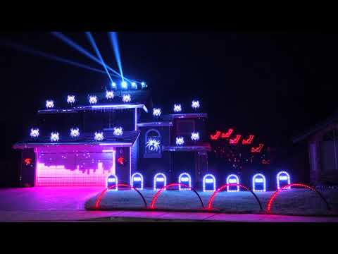 Spooky Scary Skeletons (Remix) 2021 Halloween Light Show