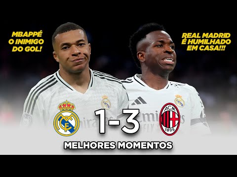 Milan AMASSA e deixa o Real Madrid à BEIRA da CRISE - Real Madrid 1x3 Milan - Melhores Momentos