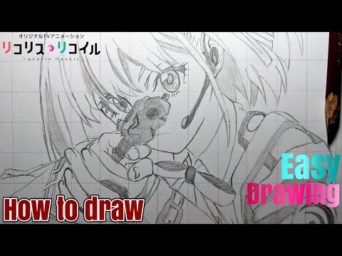 How To Draw Chisato Nishikigi - Step By Step Tutorial 【Lycoris Recoil】ちさと 描き方