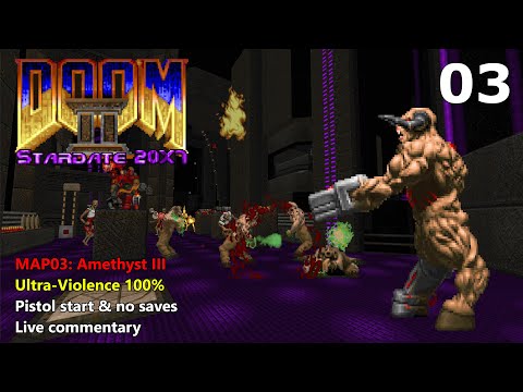 Doom II: Stardate 20X7 - MAP03: Amethyst III - Ultra-Violence 100%