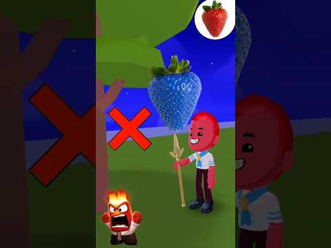 Inside out 2 Anger color Strawberry #Shorts