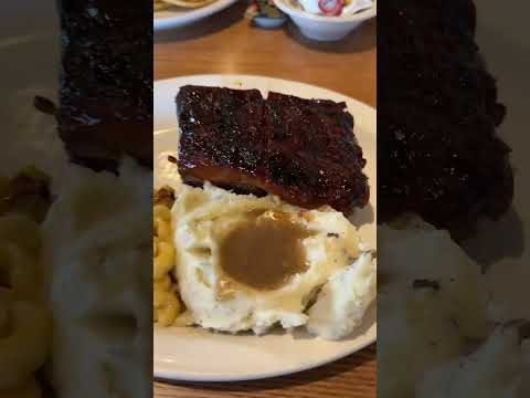 Delicious Southern BBQ Ribs at Cracker Barrel #shorts