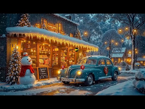 Beautiful Winter Christmas Ambience ❄️☃️ Soothing Relaxing Jazz Christmas Music 🎁🎄Cozy Christmas