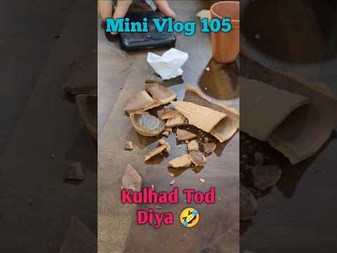 kulhad tod diya in front of chai owner 😂 #minivlog #105 #vlog #shorts #paontasahib