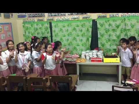 Kobe's Birthday at Classroom... Grade 4 students..😍