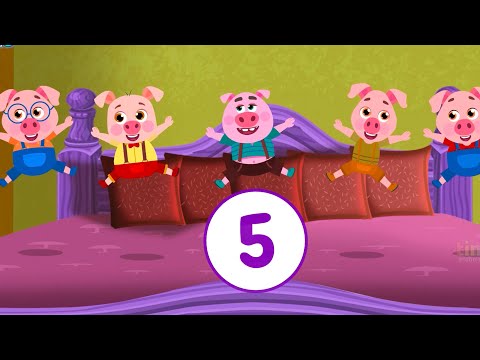 Five Little Piggies | Nursery Rhyme Kids Songs | Kindergarten Songs for Babies