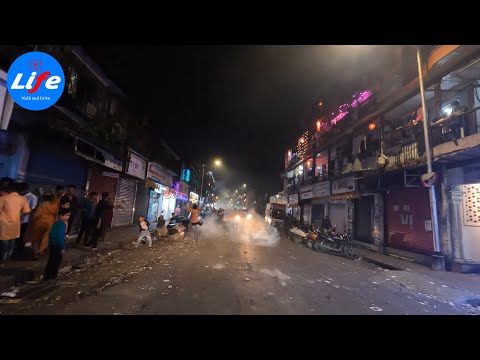 Driving in Mumbai 18: Diwali Night | From Worli Naka to Lower Parel | IN 4K 60fps