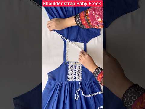 Lace strap Baby frock #shorts #shortsfeed #youtubeshorts #ytshorts #frock #diy #trending